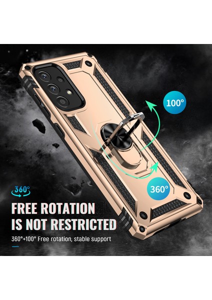 Samsung Galaxy A73 5g Için Çift Katmanlı I Kapaklı Yüzüklü Arkası Standlı Kılıf (Yurt Dışından) fiyatları