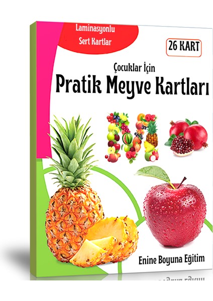 Pratik Meyve Kartları (Laminasyonlu Sert Kartlar)
