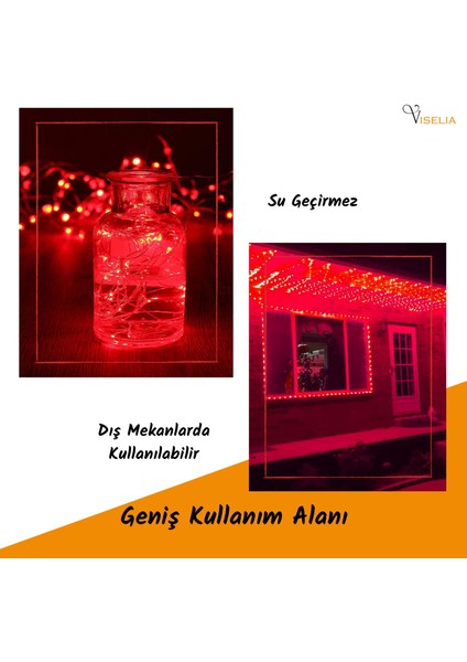 Peri LED Çok Amaçlı Dekoratif Aydınlatma 3 Metre Piller Dahil Şerit Parti Işığı fiyatları