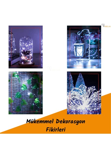 Peri LED Çok Amaçlı Dekoratif Aydınlatma 3 Metre Piller Dahil Şerit Parti Işığı fırsatları