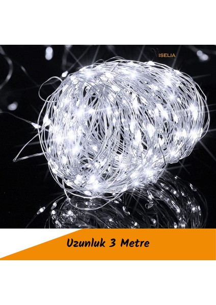 Peri LED Çok Amaçlı Dekoratif Aydınlatma 3 Metre Piller Dahil Şerit Parti Işığı indirimleri