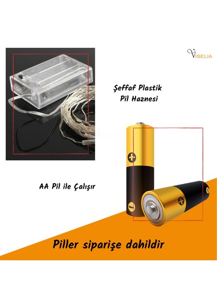 Peri LED Çok Amaçlı Dekoratif Aydınlatma 3 Metre Piller Dahil Şerit Parti Işığı fiyatları