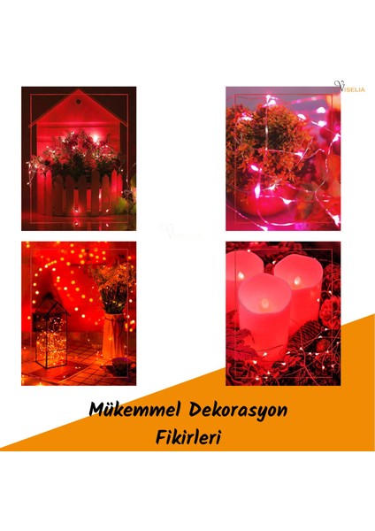 Peri LED Çok Amaçlı Dekoratif Aydınlatma 3 Metre Piller Dahil Şerit Parti Işığı indirimleri