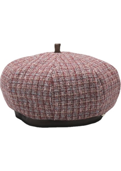 Binlerce Kuş Sekizgen Şapka Sıcak Ressam Şapka Ingiliz Sonbahar ve Kış Moda Bere Kadın (Yurt Dışından)