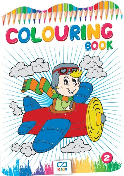 Colourıng Book Boyama Kitabı Seti + 6lı Boyama Kalemi Hediyeli