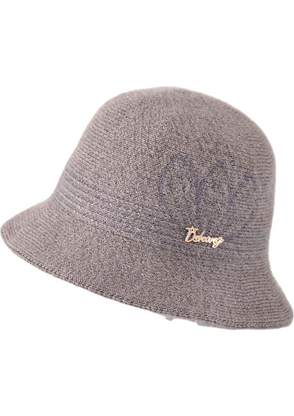 Sonbahar ve Kış Balıkçı Şapkası Orta Yaşlı ve Yaşlı Bayan Şapka Kalınlaşmış Sıcak Kubbe Örgü Teyze (Yurt Dışından)