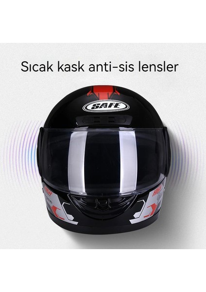 Buğu Önleyici Şeffaf Maske Kapalı Kask (Yurt Dışından)