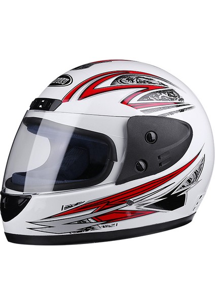 Buğu Önleyici Şeffaf Maske Kapalı Motosiklet Kaskı (Yurt Dışından)