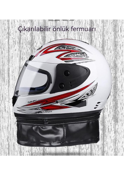 Buğu Önleyici Şeffaf Maske Kapalı Motosiklet Kaskı (Yurt Dışından)