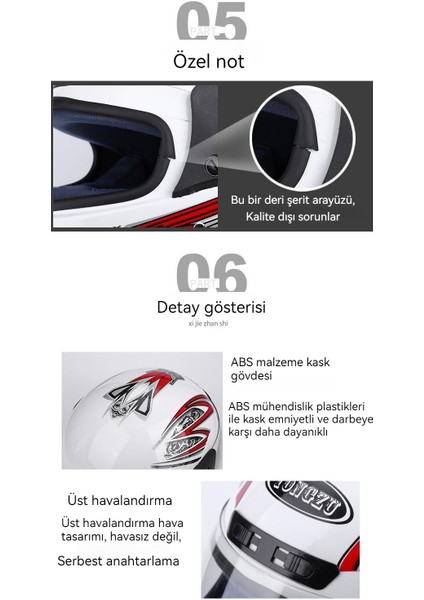 Buğu Önleyici Şeffaf Maske Kapalı Motosiklet Kaskı (Yurt Dışından)