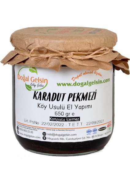 Doğal Gelsin Kolay Gelsin Karadut Pekmezi - 650 gr