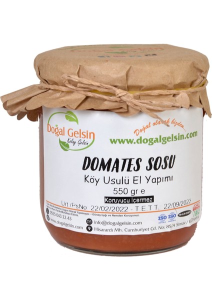 Domates Sosu (Köy Domatesi) - 550 gr