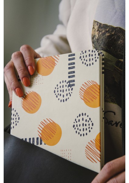 Sert Kapak Iplik Dikiş Noktalı Defter Tarihsiz Ajanda Bullet Journal
