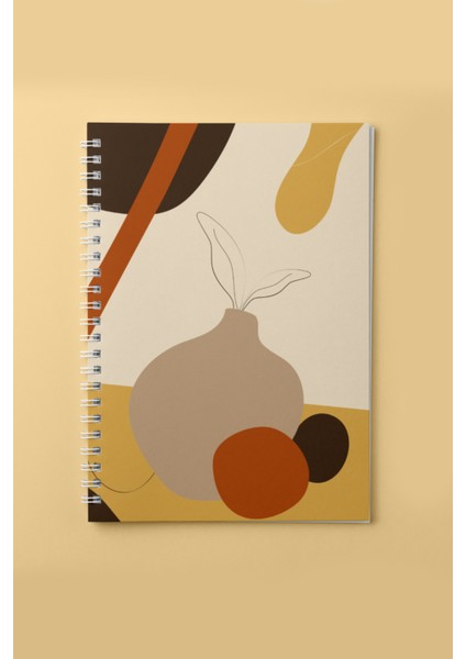 3'lü Spiralli Kareli Defter Seti - Autumn Series A5 15X21CM