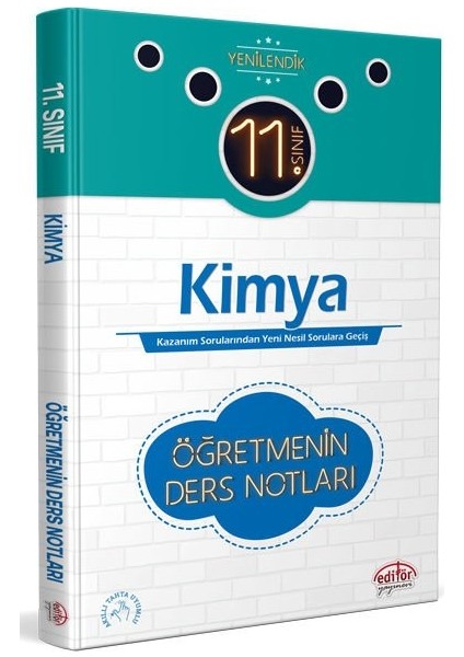 11. Sınıf Kimya Öğretmenin Ders Notları