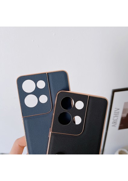 Reno 8 Pro Için Deri Koruyucutelefon Kılıfı - Koyu Yeşil (Yurt Dışından) fiyatları