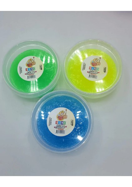 Yuvarlak Kutulu Kokulu 6'lı 6 Renk Slime 135 gr x 6 Hazır Slıme