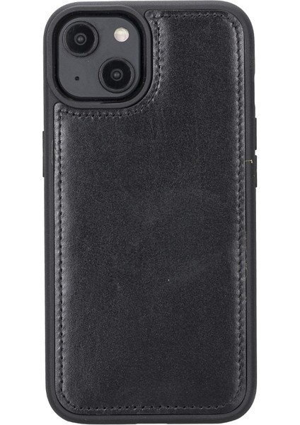 Apple iPhone 14 Uyumlu Deri Cüzdanlı Kılıf Mwwn Rst1 Siyah fırsatları