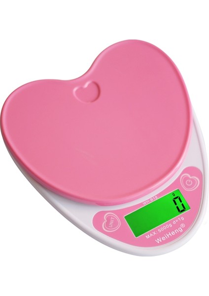 5kg/1g Yüksek Hassasiyetli Mutfak Terazisi LCD Dijital Tartı - Pembe (Yurt Dışından)