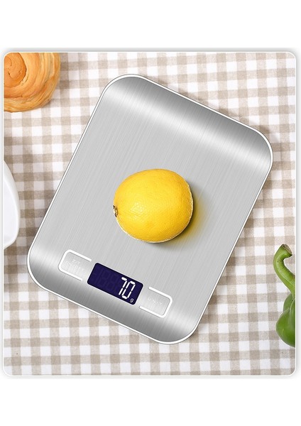 Paslanmaz Çelik Elektronik Dijital Mutfak Terazisi - Gümüş (Yurt Dışından) fırsatları