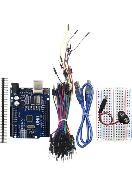 Roba Arduino Uno R3 Başlangıç Seti 70 Parça Breadboard Pil Kablo