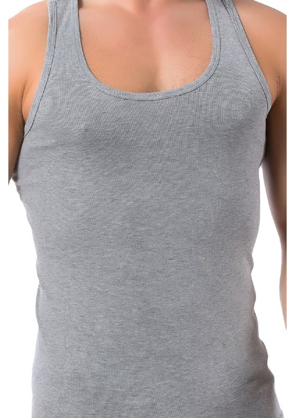 3'lü Ekonomik Paket, %100 Pamuklu, Ribana & Kaşkorse, Sırtı Çapraz, Erkek Sporcu Atlet 1008