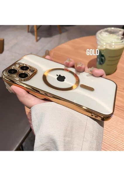 Iphone 14 Pro Max Tam Uyumlu Köşeleri Renkli Şeffaf Kamera Korumalı Magsafe Luxury Kılıf fiyatları