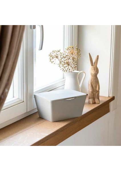 Gri, Kapaklı Saklama Ve Takı Kutusu - Brasil Model