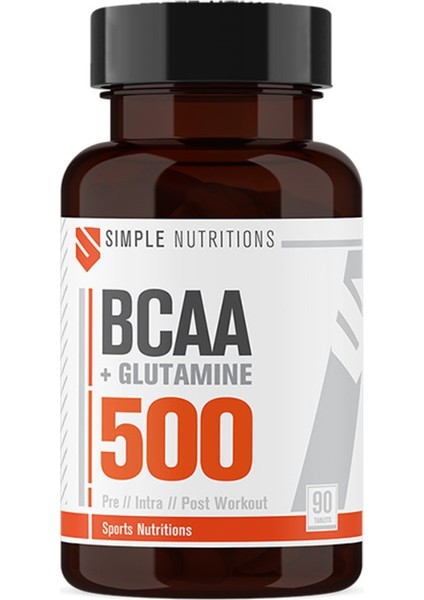 Bcaa+Glutamine 500 Mg 90 Tablet