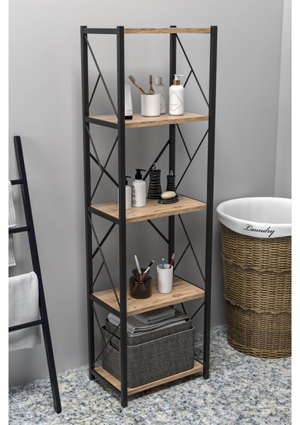Felixce Banyo Düzenleyici Banyo Dolabı Çok Amaçlı Dolap 5 Katlı Metal Mutfak Düzenleyici