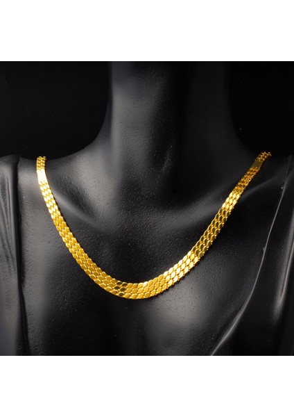 Bileklik & Kolye Zincir Örgü Altın Takı Seti fırsatları