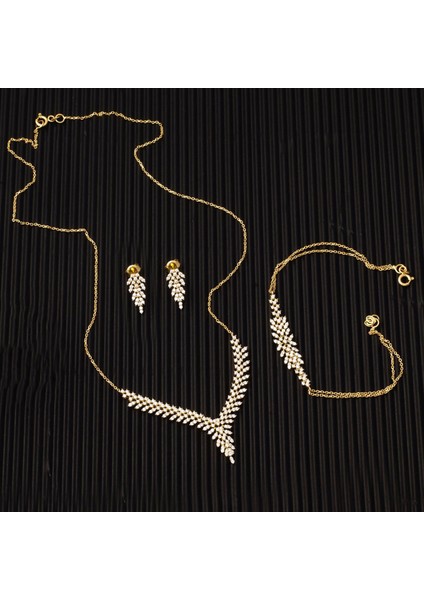 Sarmaşık 14 Ayar Altın Nişan Takı Seti fırsatları