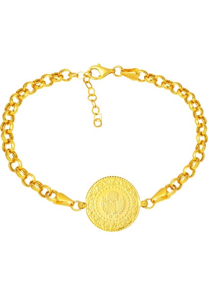 Doç Zincirli Çeyrek Altınlı Bileklik