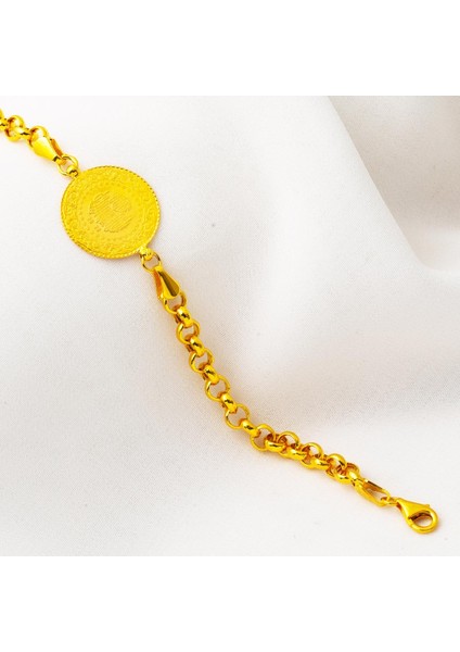 Doç Zincirli Çeyrek Altınlı Bileklik indirimleri