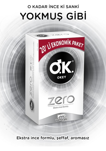 Rötar 20'Li Ve Zero 20'Li Prezervatif