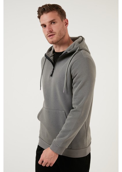 Pamuklu Içi Tüylü Yumuşak Şardonlu Kapüşonlu Sweat Erkek Sweat 59052651