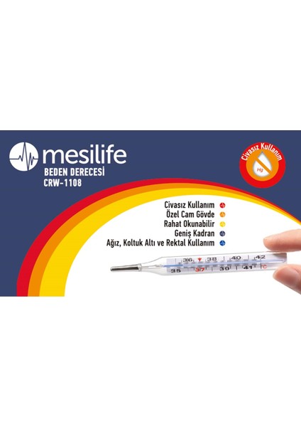 Beden Derecesi Çubuk Ateş Ölçer M/CR.W00