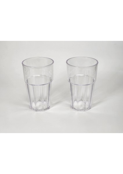 Opportia Rubikap Casablanca Kırılmaz Bardak (Polikarbonat) 400ml 2li Set