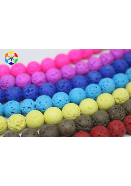 Lav Taşı Koyu Mavi Renkli Yarım Dizi 8mm (18CM Uzunluğundadır) fiyatları