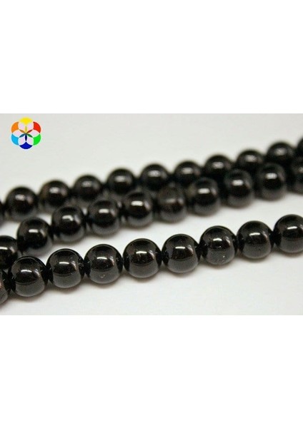 Turmalin Taşı Yarım Dizi 8mm (18CM Uzunluğundadır)