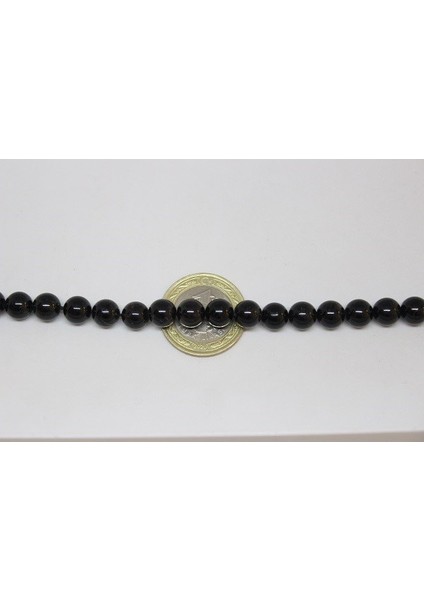 Turmalin Taşı Yarım Dizi 8mm (18CM Uzunluğundadır) fırsatları