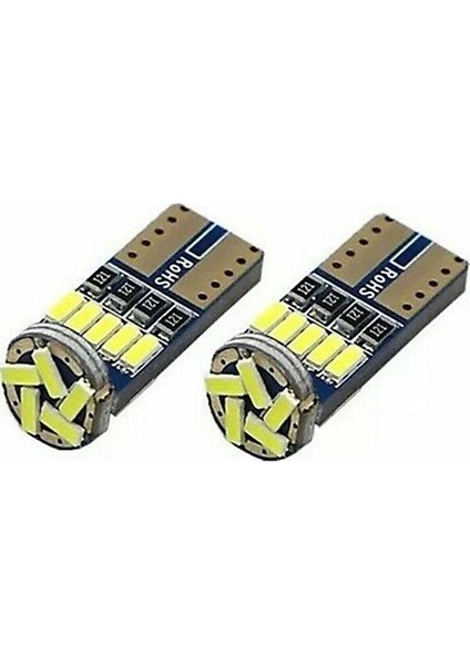 10 Adet T10 LED Ampul Park LED Plaka LED Tavan LED 15 Ledli 12V 5W Beyaz