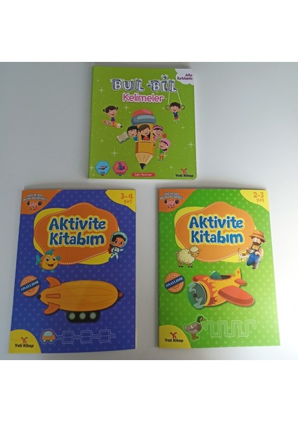 2-4 Yaş Beyin Aktivite Kitap Seti (3 Kitap)