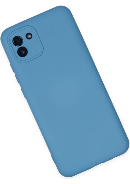 Samsung Galaxy A03 Kılıf Nano Içi Kadife Silikon - Mavi 300099 fiyatları