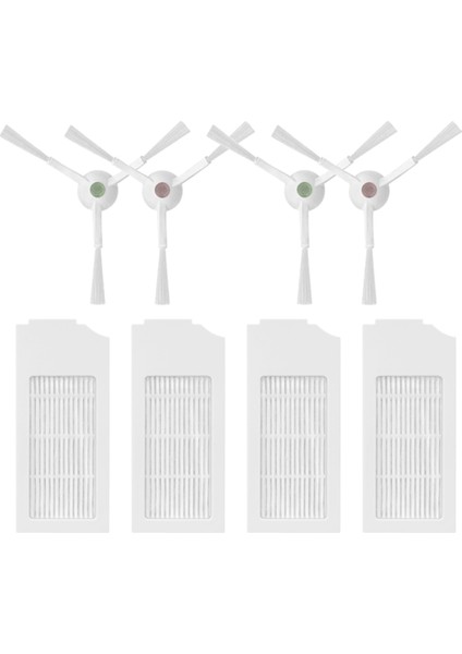 Deebot T10/T10 Turbo Robot Elektrikli Süpürge Yedek Parça Aksesuarları Için Yedek Yan Fırça Hepa Filtre