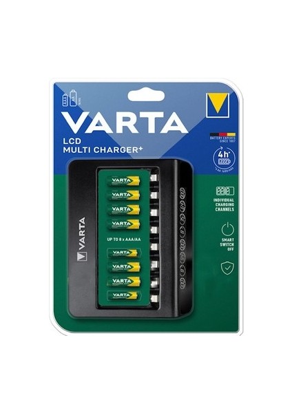 57681 LCD Multi 8 Li Şarj Cihazı Aa/aaa Aydos