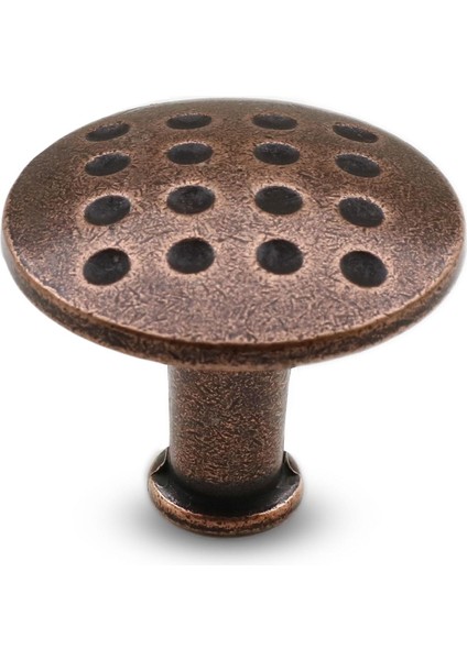 Düğme Noktalı Çekmece Dolap Kapak Kulpu Antik Bakır Metal Kulp fiyatları