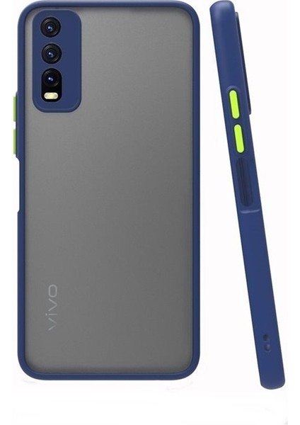 Vivo Y11S Kılıf Kılıf Hux Arkası Buğulu Sert Mika Silikon