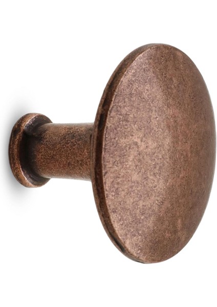 Düğme Çekmece Dolap Kapak Kulpu Kulbu Antik Bakır Metal Kulp