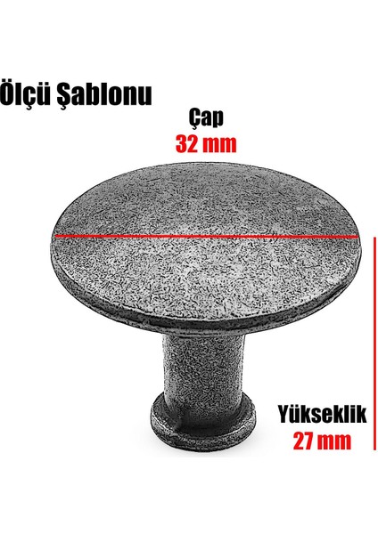 Düğme Çekmece Dolap Kapak Kulpu Kulbu Antik Bakır Metal Kulp fırsatları